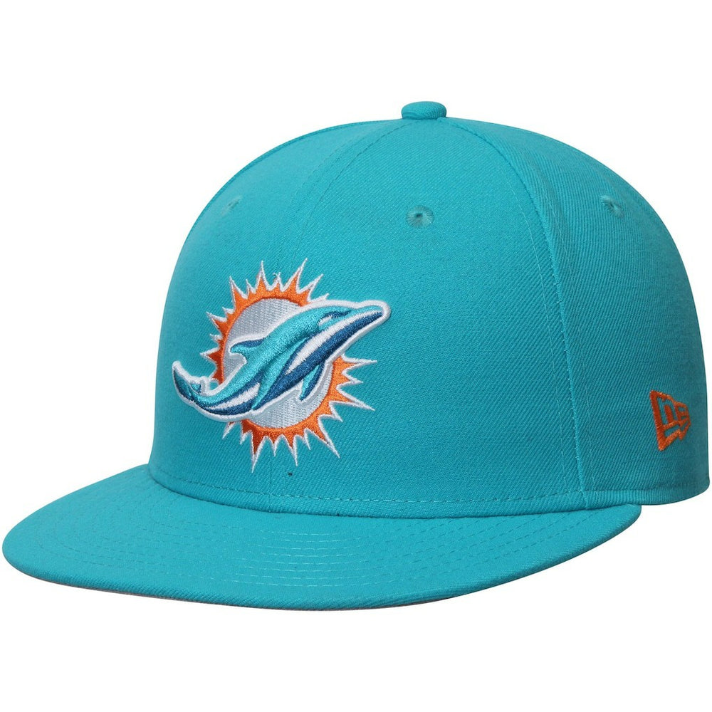 Miami Dolphins New Era Omaha 59FIFTY Fitted Hat Aqua | NFL