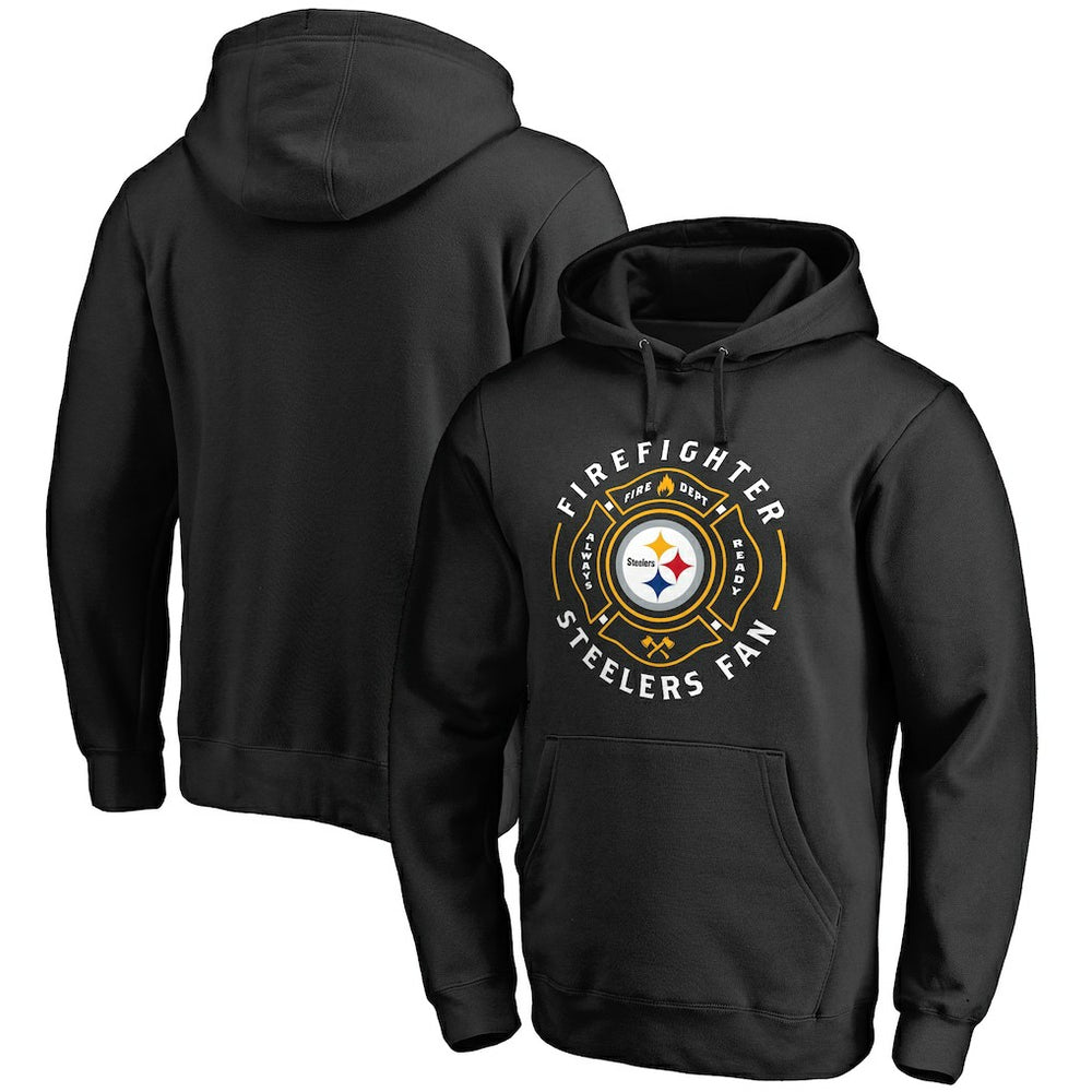 Pittsburgh Steelers Firefighter Pullover Hoodie Black | NFL