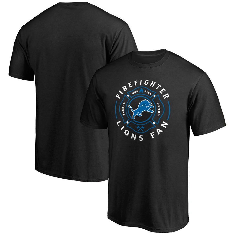 Detroit Lions Black Firefighter T-Shirt | NFL