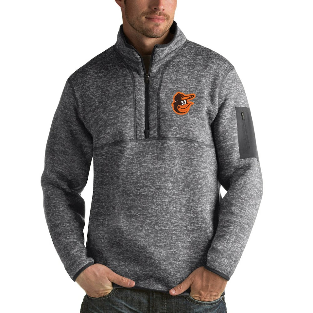 Baltimore Orioles Antigua Fortune Half-Zip Sweater - MLB