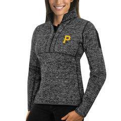 Pittsburgh Pirates Antigua Women's Fortune Half-Zip Pullover Sweater - MLB