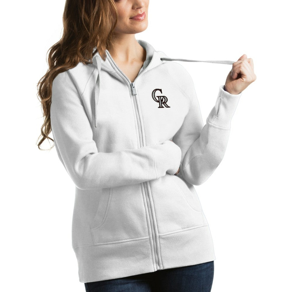 Colorado Rockies Antigua Women's Victory Full-Zip Hoodie - MLB