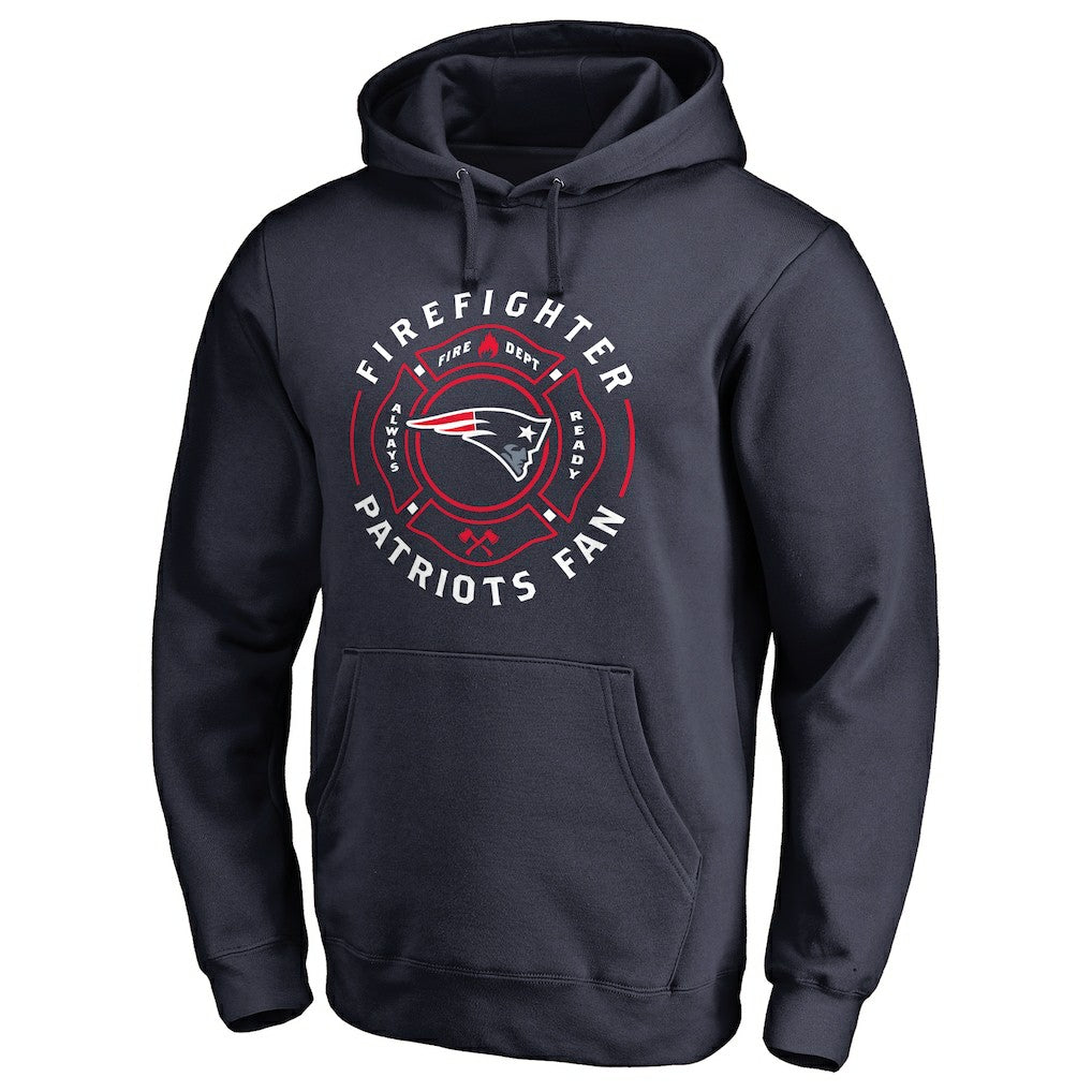 New England Patriots Firefighter Pullover Hoodie Navy | NFL