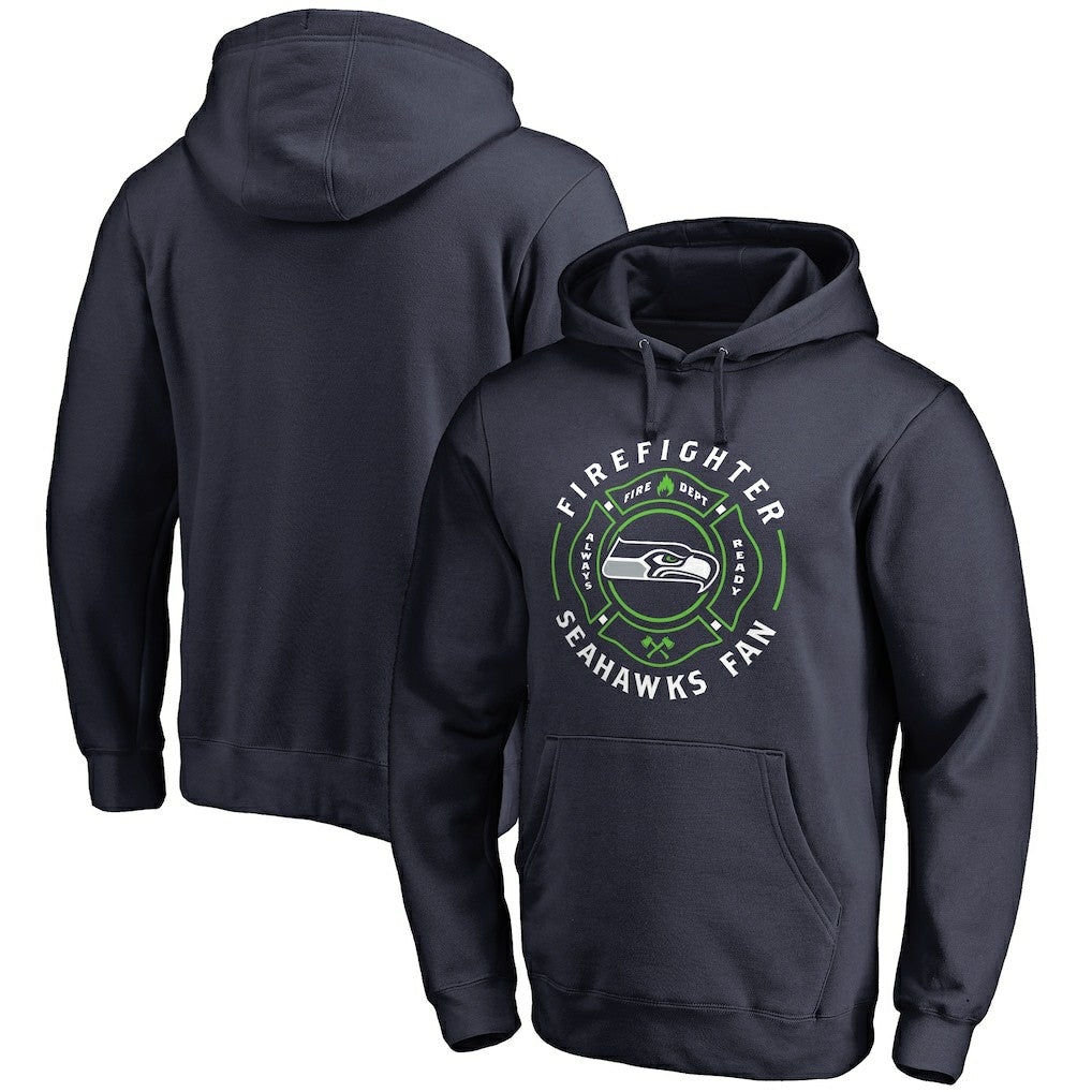 Seattle Seahawks Firefighter Pullover Hoodie Navy | NFL