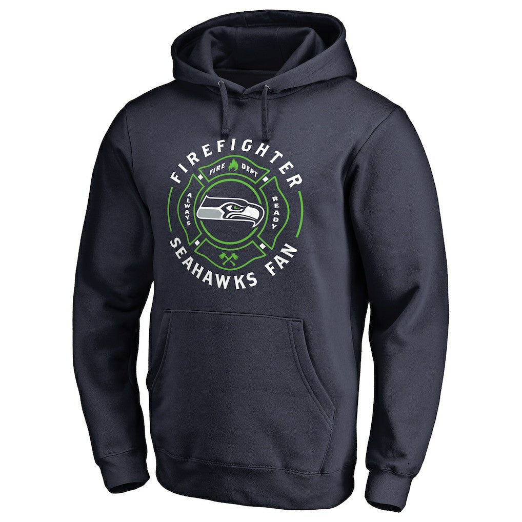 Seattle Seahawks Firefighter Pullover Hoodie Navy | NFL