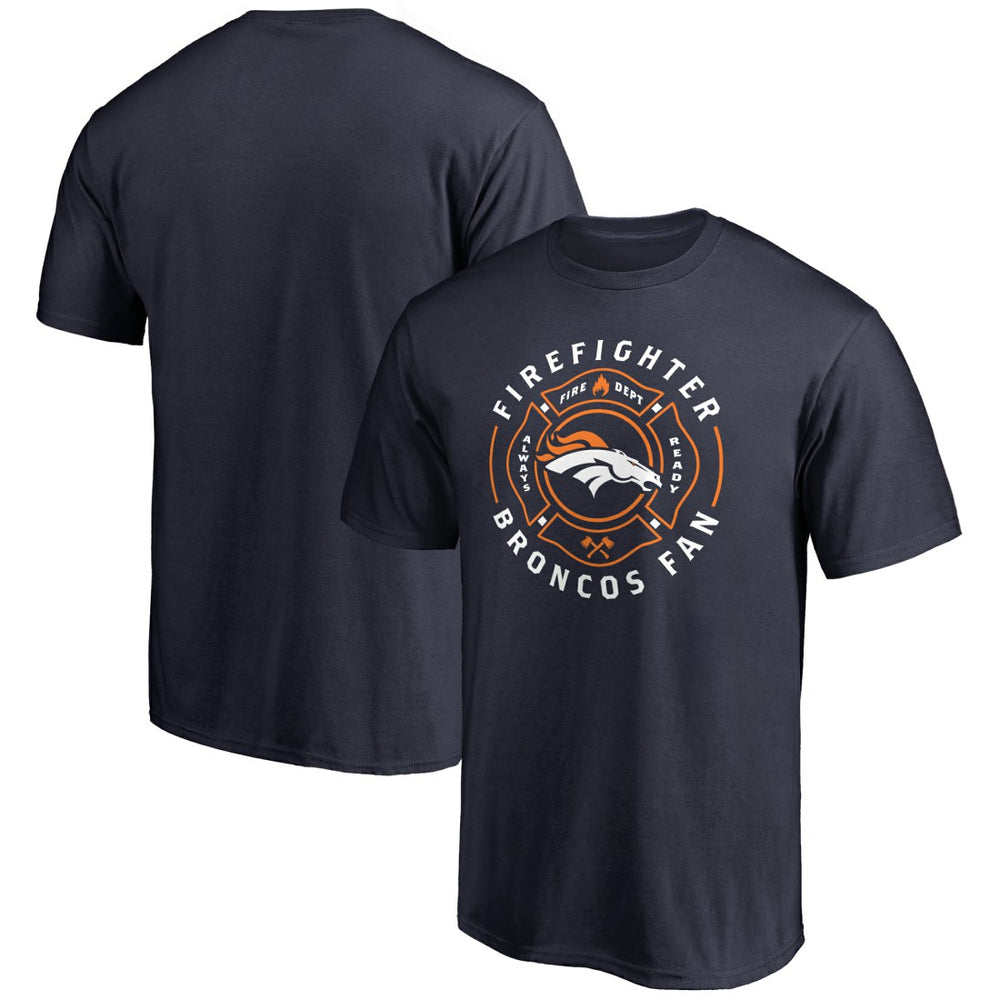 Denver Broncos Firefighter T-Shirt Navy | NFL