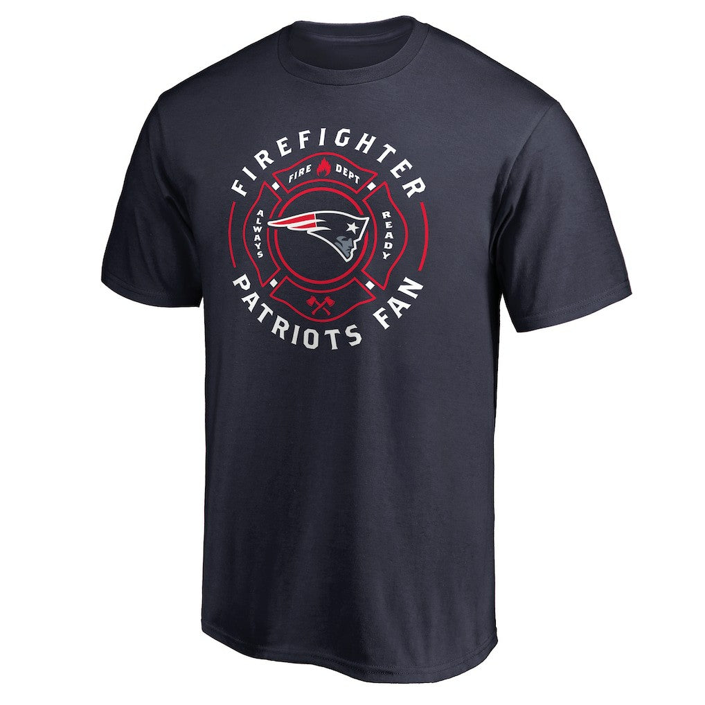 New England Patriots Firefighter T-Shirt Navy | NFL
