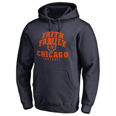 Chicago Bears Faith Family Pullover Hoodie Navy | NFL