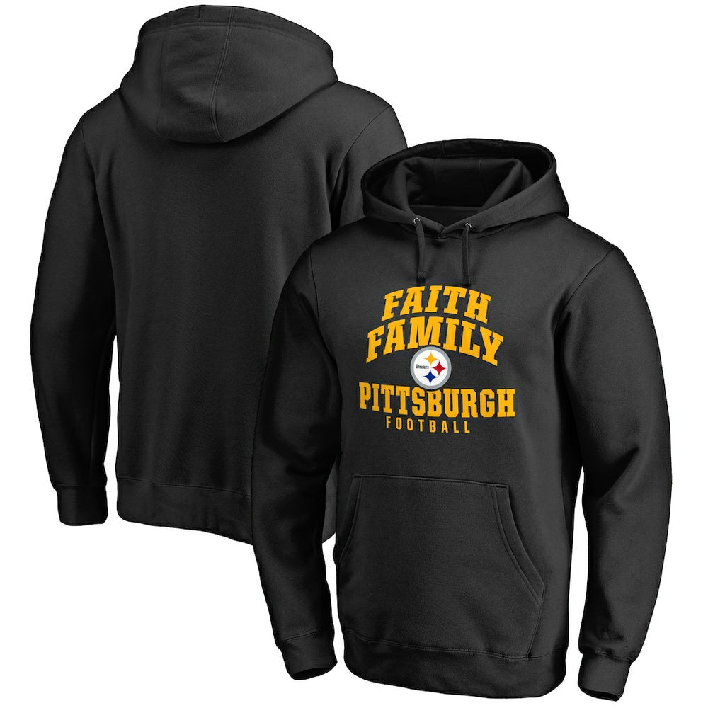 Pittsburgh Steelers Faith Family Pullover Hoodie Black | NFL