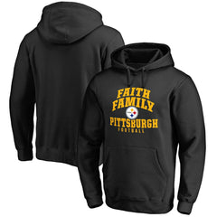 Pittsburgh Steelers Faith Family Pullover Hoodie Black | NFL