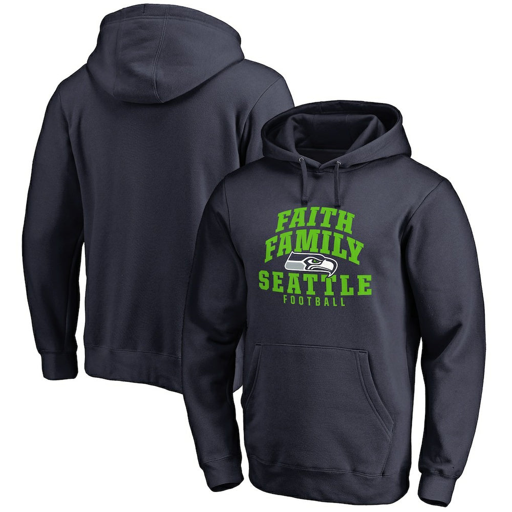 Seattle Seahawks Faith Family Pullover Hoodie Navy | NFL
