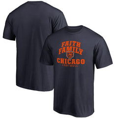 Chicago Bears Faith Family T-Shirt Navy | NFL