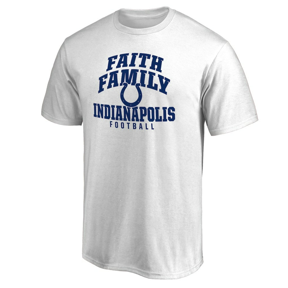 Indianapolis Colts Faith Family T-Shirt White | NFL