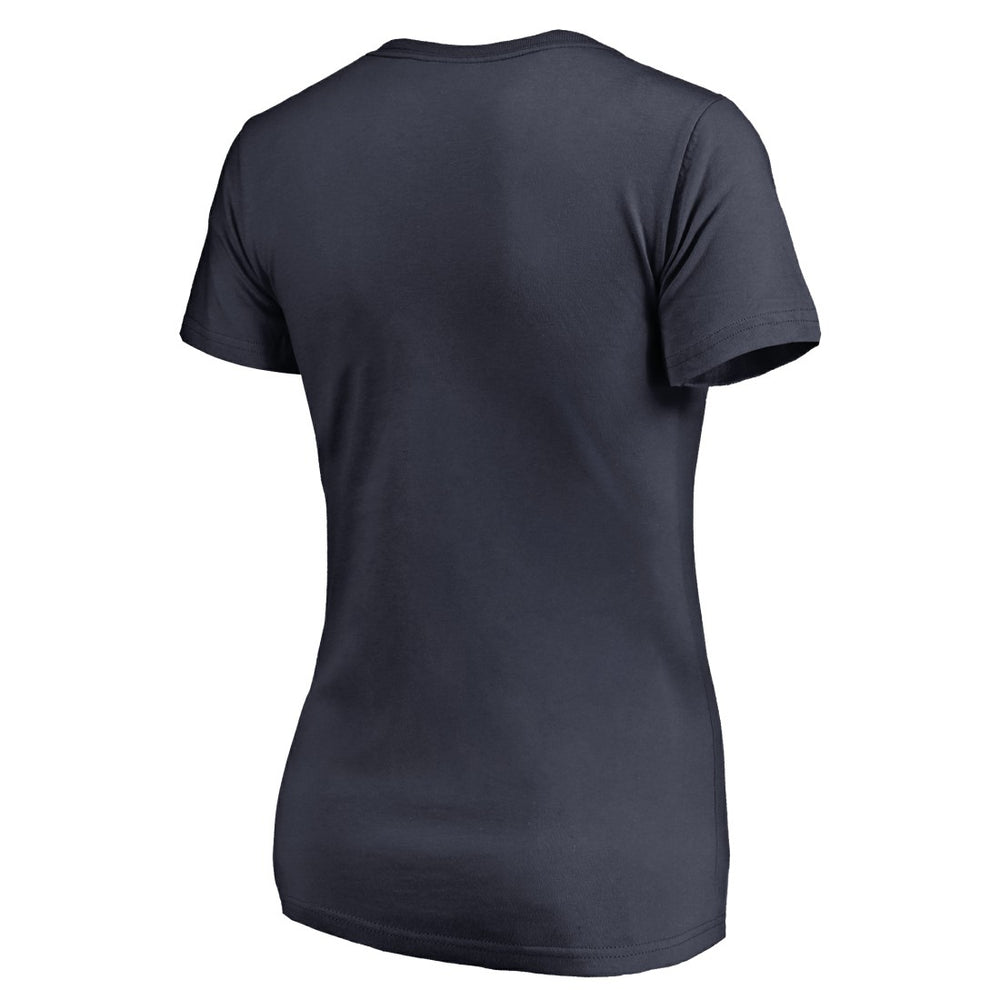 Seattle Seahawks Women's Faith Family V-Neck T-Shirt Navy | NFL