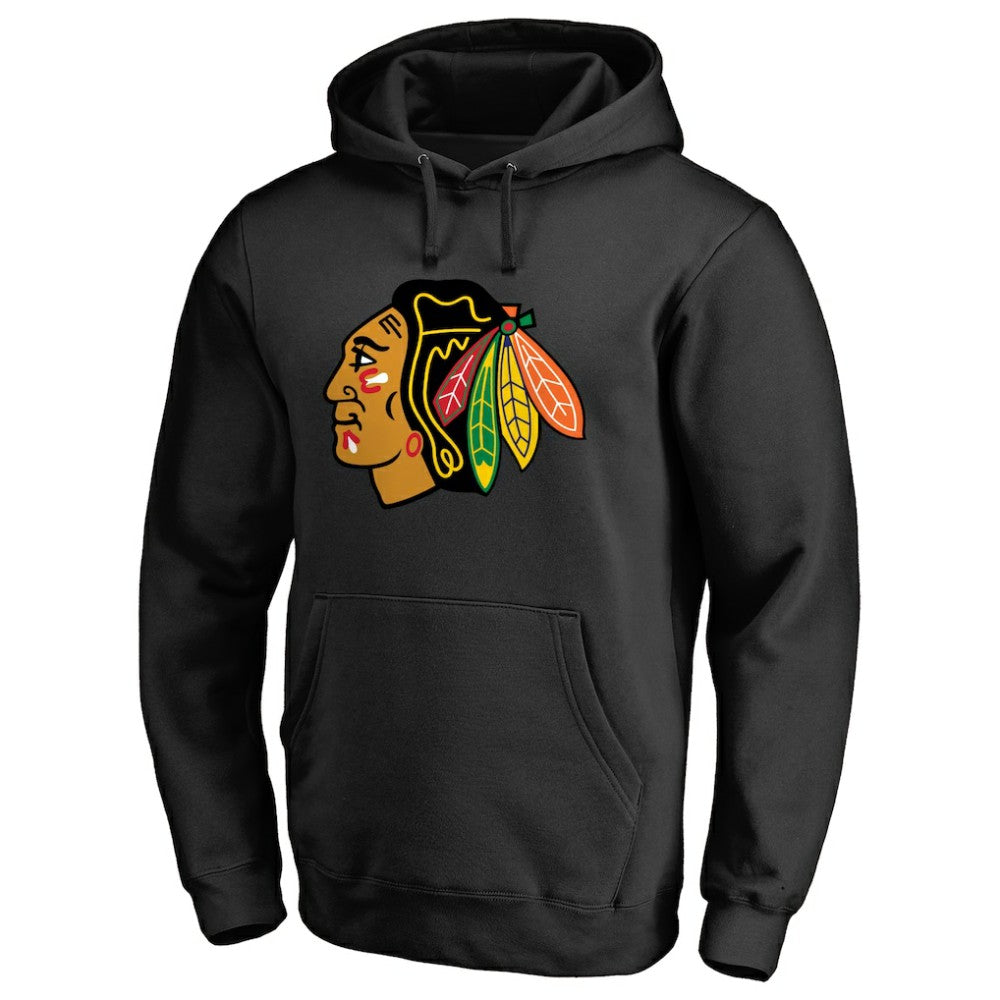 Chicago Blackhawks Raise the Banner Pullover Hoodie - Black - NHL