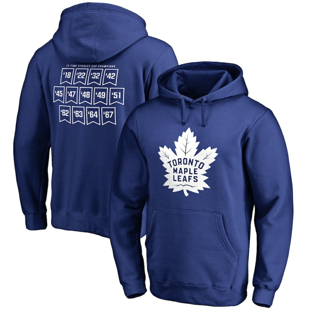 Toronto Maple Leafs Raise the Banner Pullover Hoodie - Royal - NHL