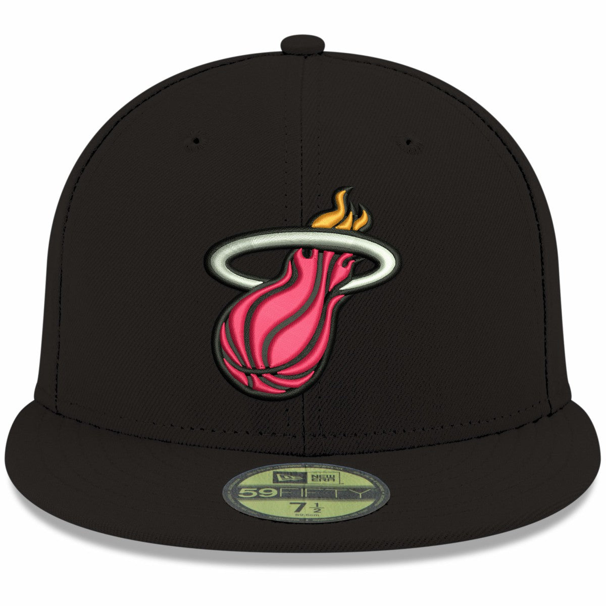 Miami Heat Team Color 59FIFTY Fitted Hat Black - NBA