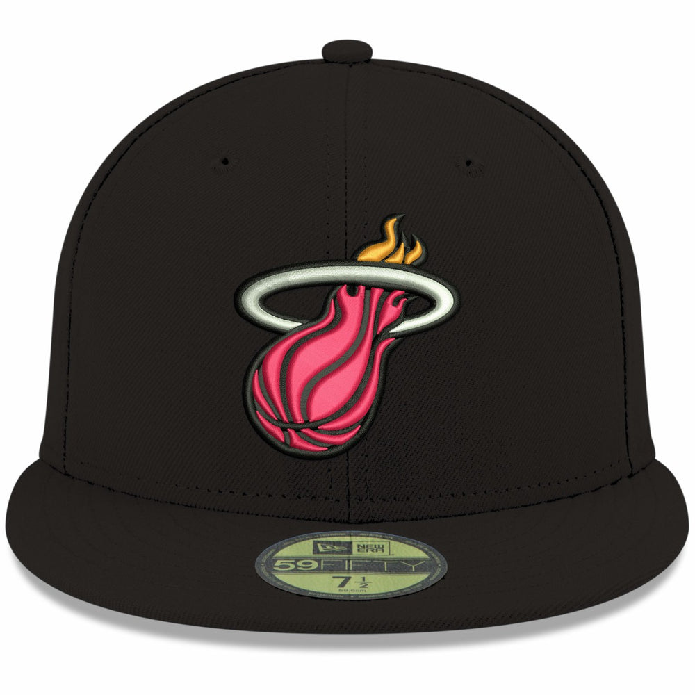 Miami Heat Team Color 59FIFTY Fitted Hat Black - NBA