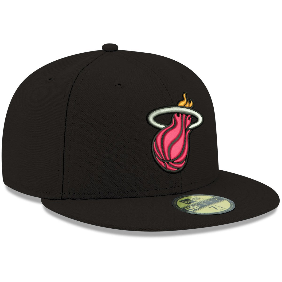 Miami Heat Team Color 59FIFTY Fitted Hat Black - NBA
