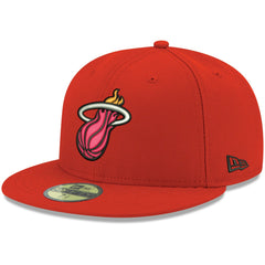 Miami Heat Team Color 59FIFTY Fitted Hat Red - NBA