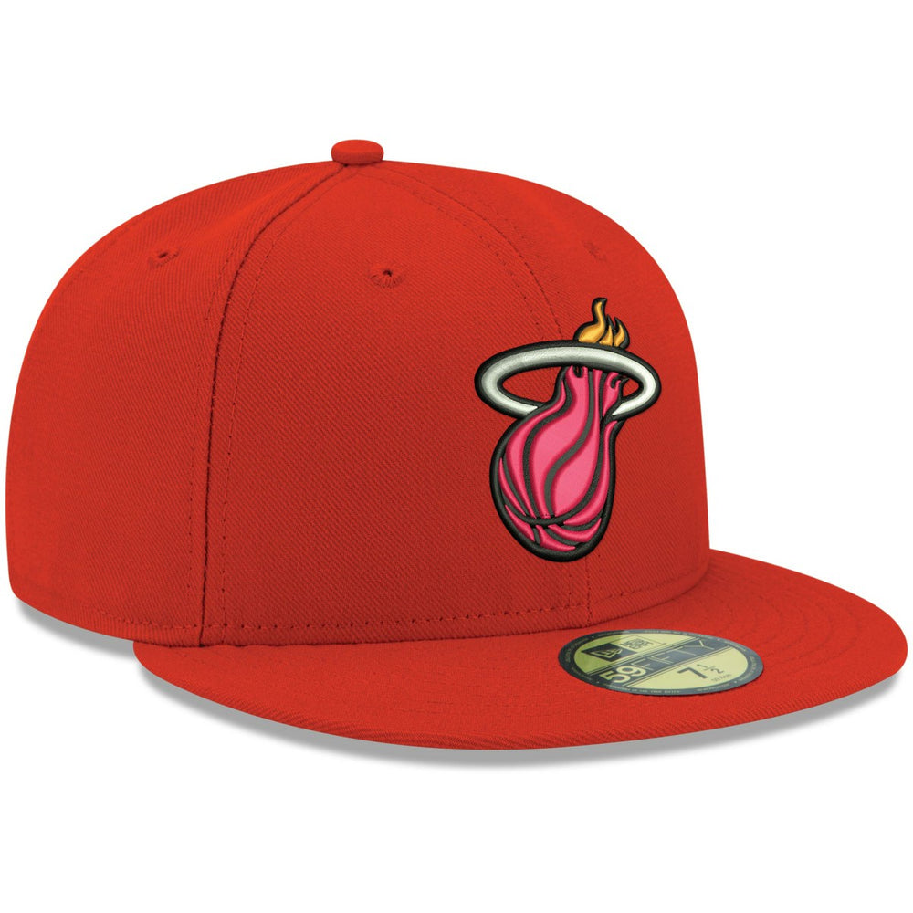 Miami Heat Team Color 59FIFTY Fitted Hat Red - NBA