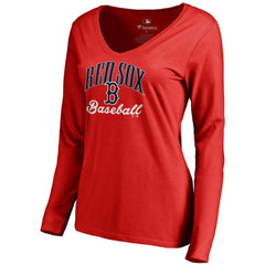 Boston Red Sox Women's Victory Script Long Sleeve T-Shirt - MLB