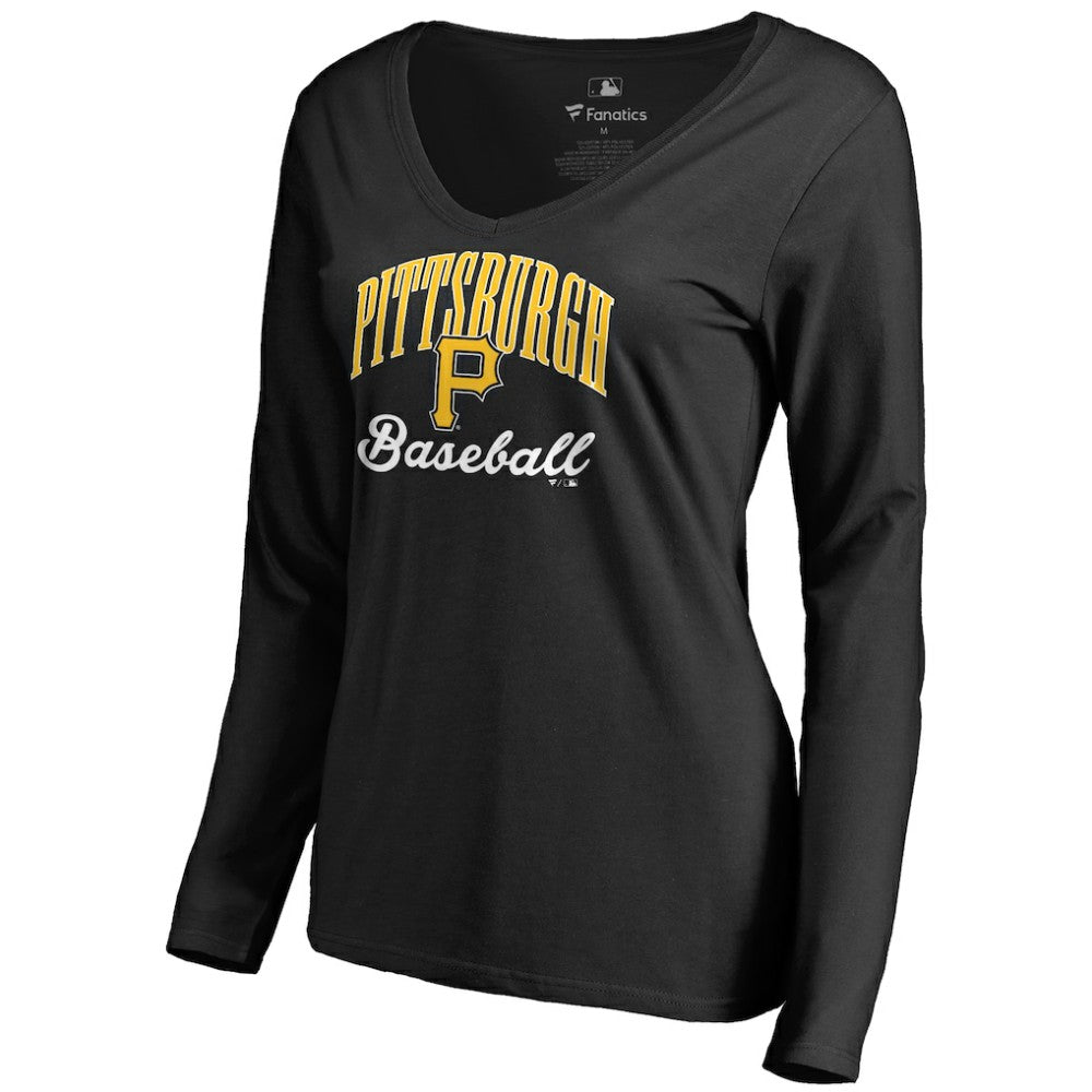 Pittsburgh Pirates Women's Victory Script Long Sleeve T-Shirt - MLB