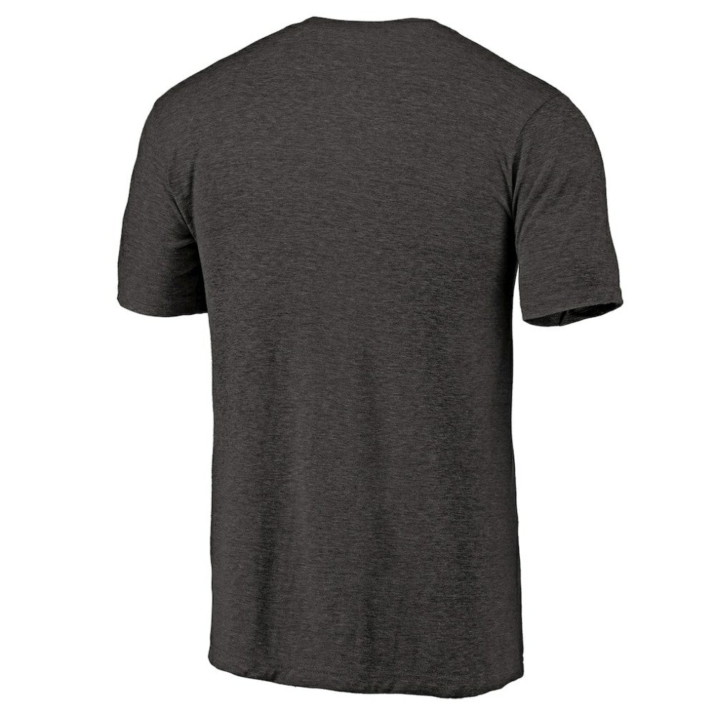 Carolina Hurricanes Distressed Team Primary Logo Tri-Blend T-Shirt - Black - NHL