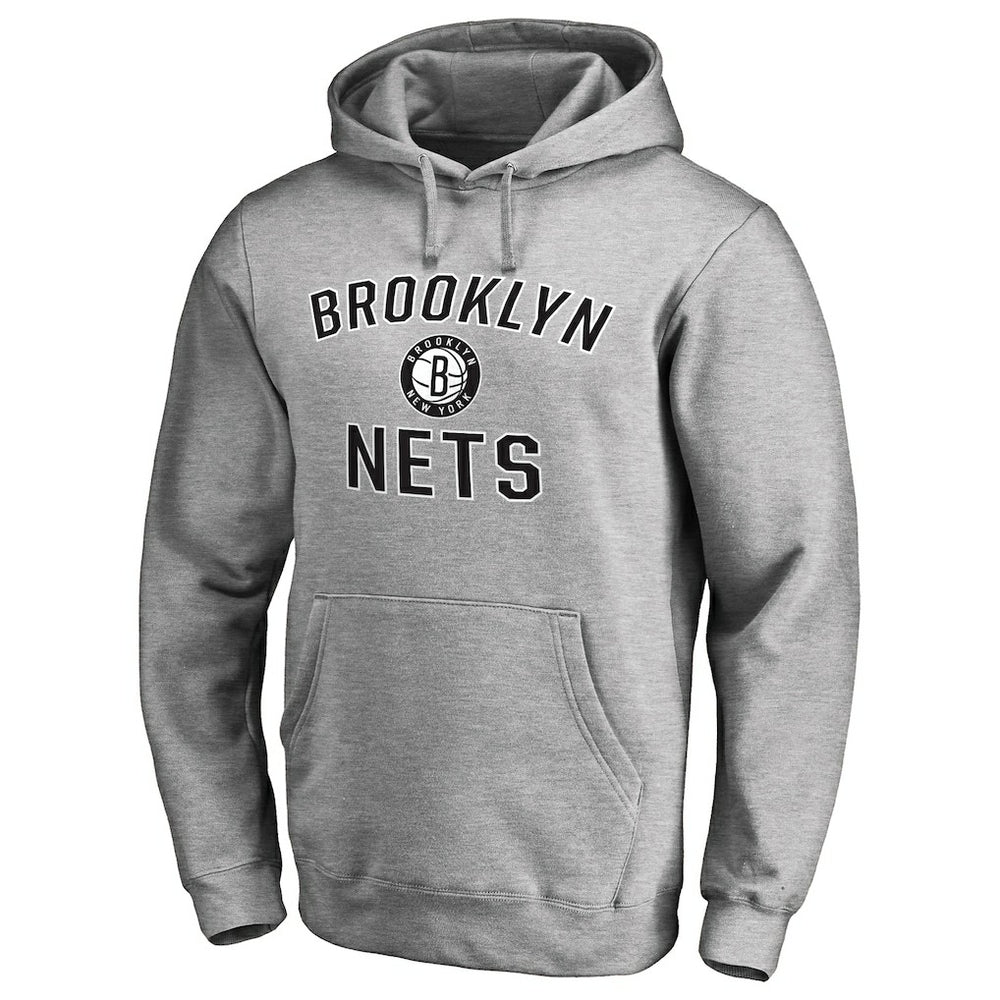 Brooklyn Nets Victory Arch Pullover Hoodie Ash - NBA