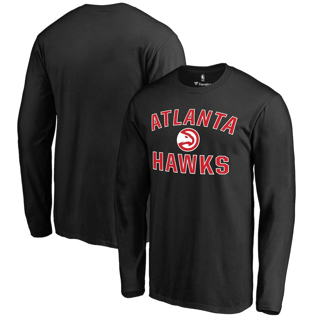 Atlanta Hawks Victory Arch Long Sleeve T-Shirt Black - NBA