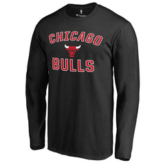 Chicago Bulls Victory Arch Long Sleeve T-Shirt Black - NBA