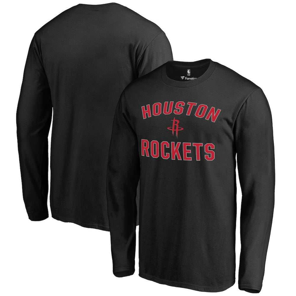 Houston Rockets Victory Arch Long Sleeve T-Shirt Black - NBA