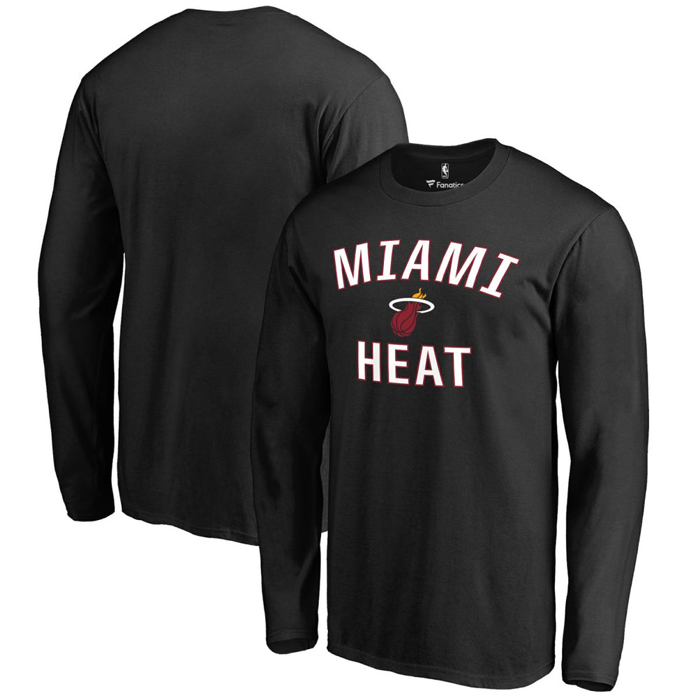 Miami Heat Victory Arch Long Sleeve T-Shirt Black - NBA