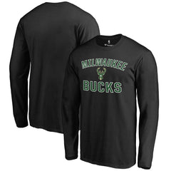 Milwaukee Bucks Victory Arch Long Sleeve T-Shirt Black - NBA