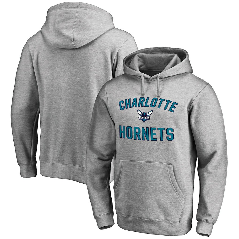 Charlotte Hornets Victory Arch Pullover Hoodie Ash - NBA