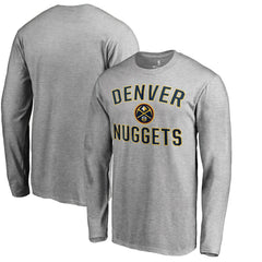 Denver Nuggets Victory Arch Long Sleeve T-Shirt Ash - NBA