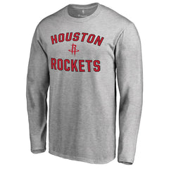 Houston Rockets Victory Arch Long Sleeve T-Shirt Ash - NBA