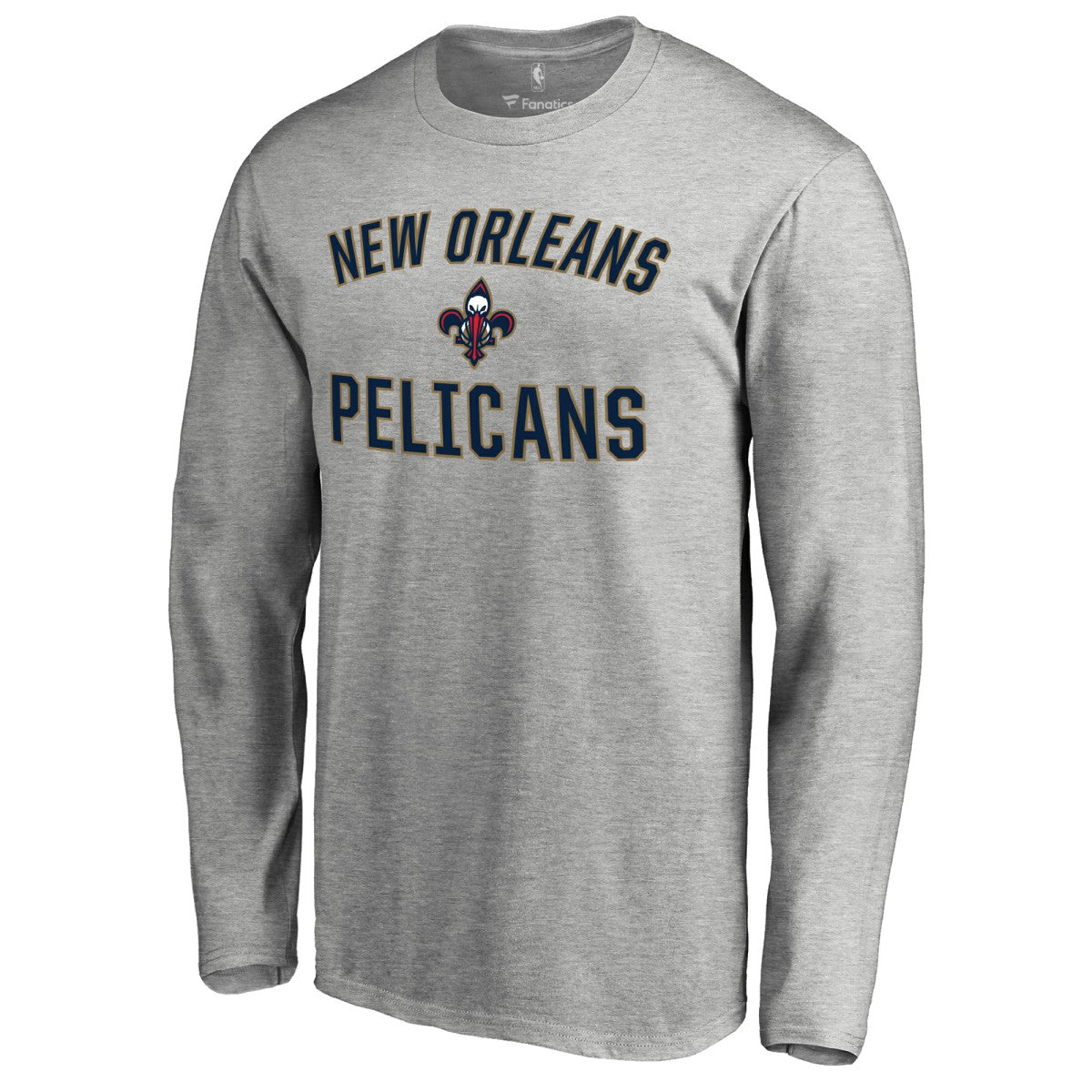 New Orleans Pelicans Victory Arch Long Sleeve T-Shirt Ash - NBA