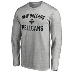 New Orleans Pelicans Victory Arch Long Sleeve T-Shirt Ash - NBA