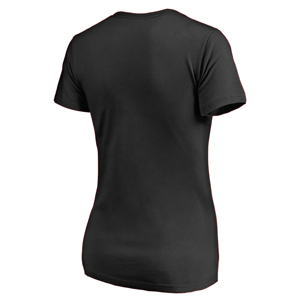 San Antonio Spurs Women's Primary Logo V-Neck T-Shirt Black - NBA