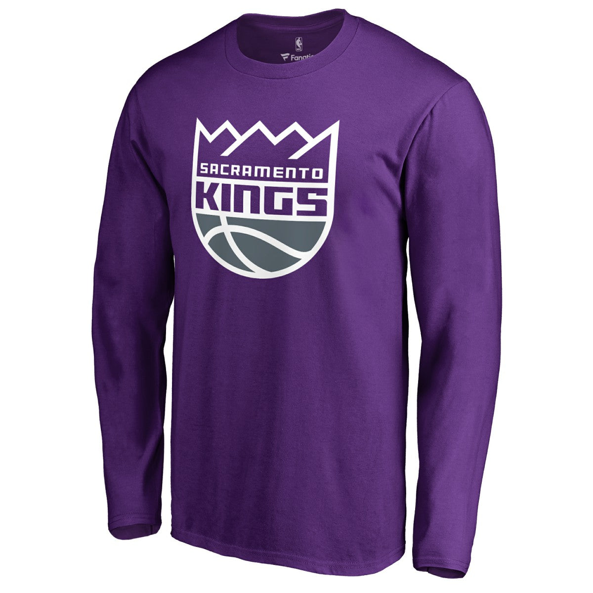 Sacramento Kings Primary Logo 2 Long Sleeve T-Shirt Purple - NBA