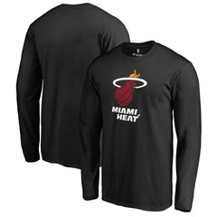 Miami Heat Primary Logo Long Sleeve T-Shirt Black - NBA