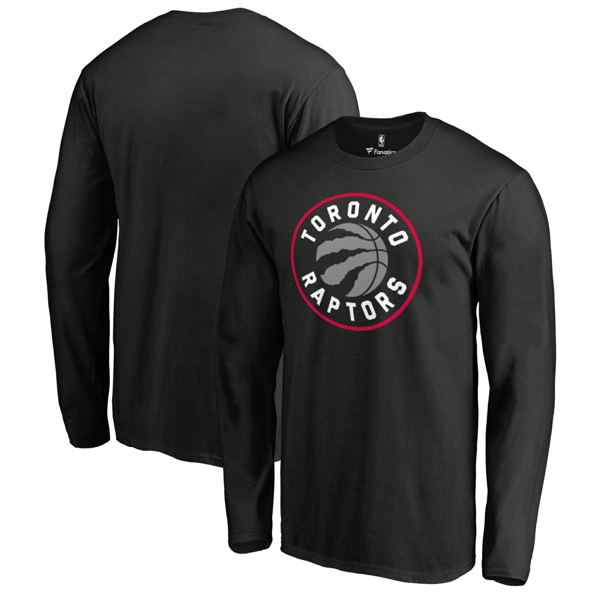 Toronto Raptors Primary Logo Long Sleeve T-Shirt Black - NBA