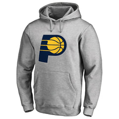 Indiana Pacers Primary Logo Pullover Hoodie Heather Gray - NBA