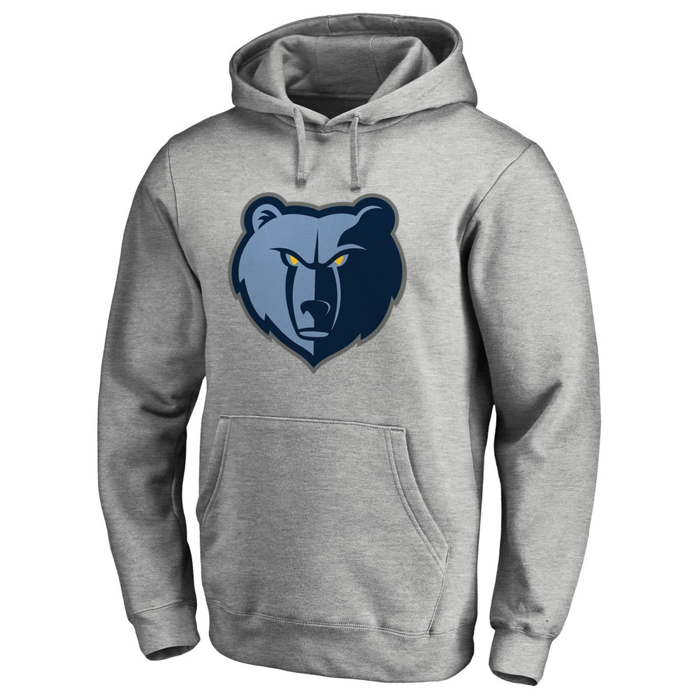 Memphis Grizzlies Primary Logo II Pullover Hoodie Heathered Gray - NBA