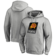 Phoenix Suns Primary Logo Pullover Hoodie Heather Gray - NBA