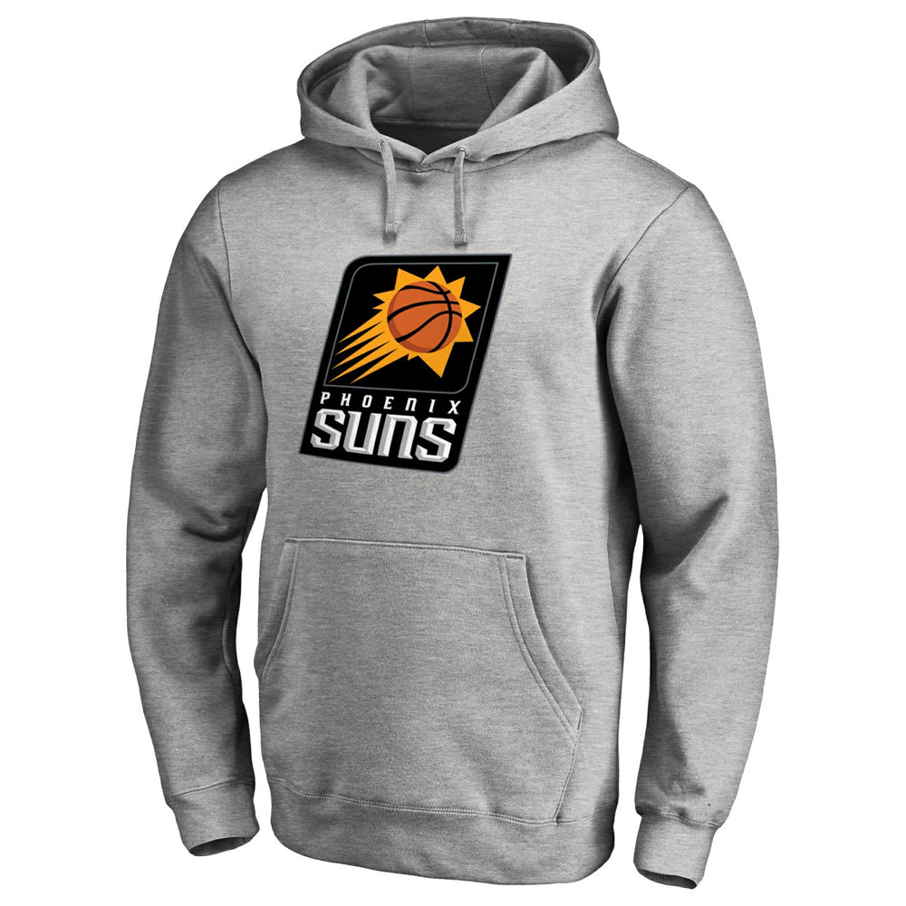 Phoenix Suns Primary Logo Pullover Hoodie Heather Gray - NBA