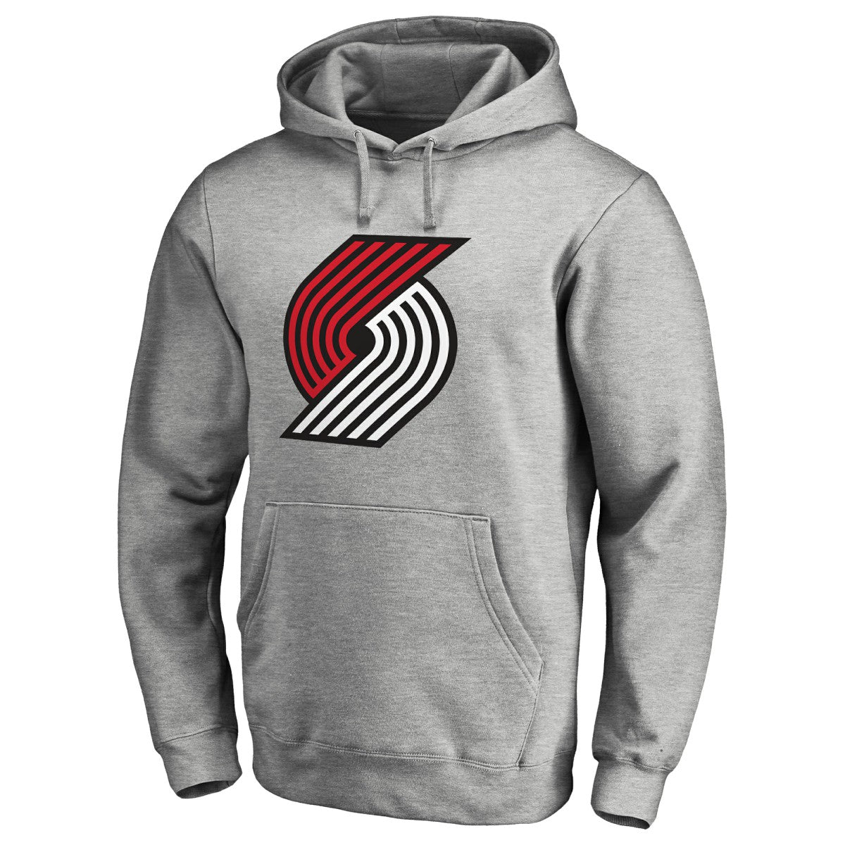 Portland Trail Blazers Primary Logo Pullover Hoodie Heather Gray - NBA