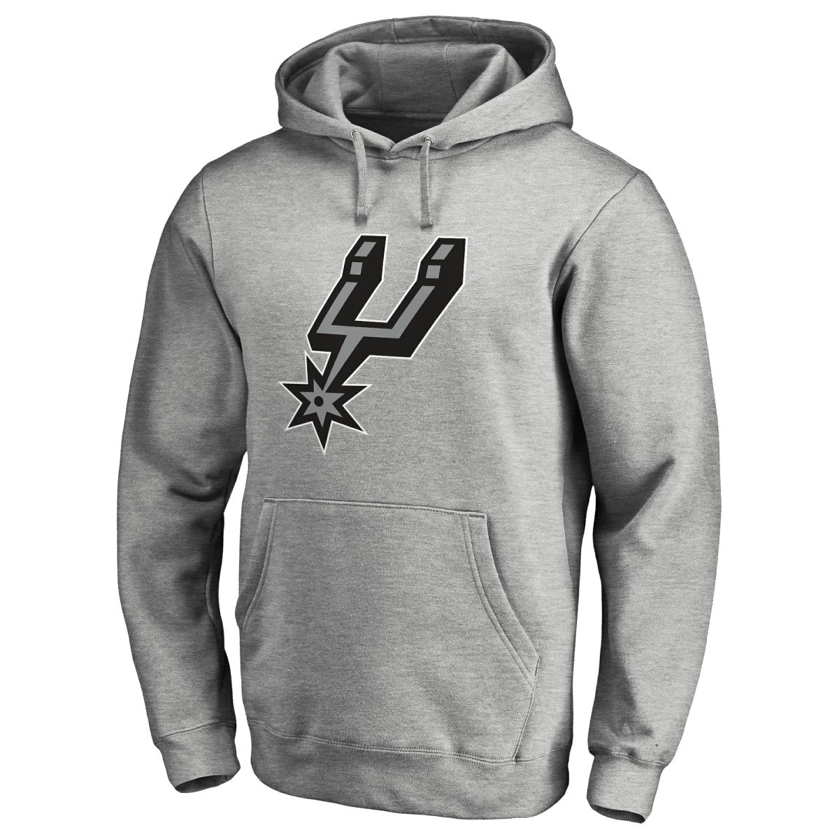 San Antonio Spurs Primary Logo Pullover Hoodie Heather Gray - NBA