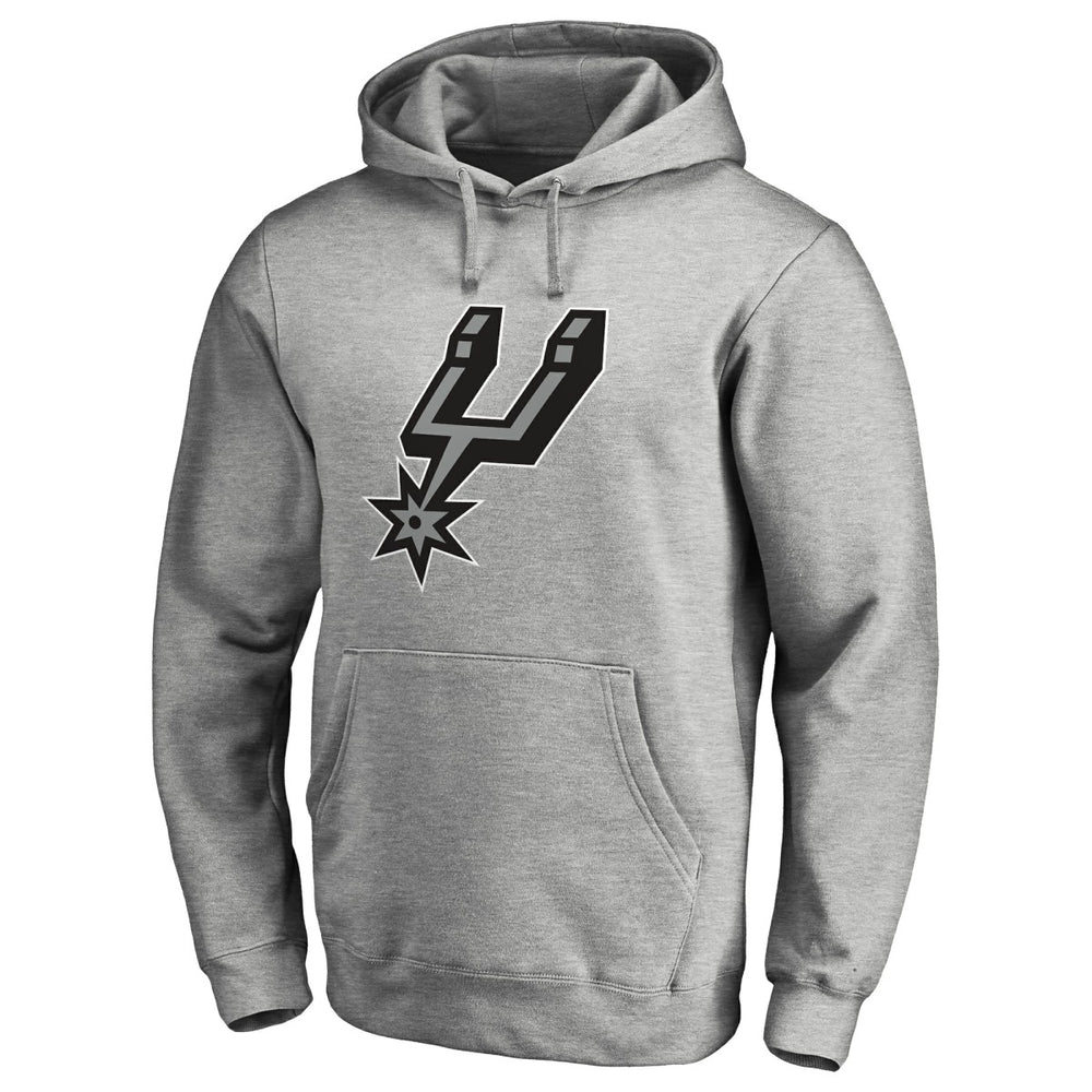 San Antonio Spurs Primary Logo Pullover Hoodie Heather Gray - NBA